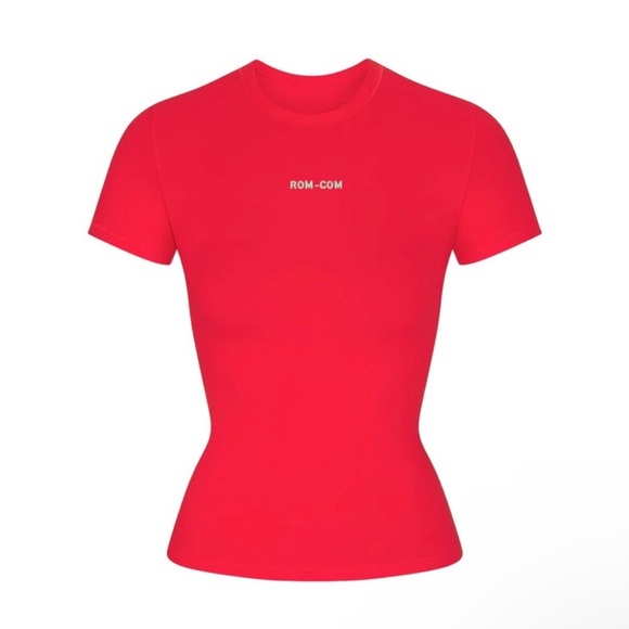 SKIMS COTTON JERSEY TSHIRT ROM-COM T-SHIRT NEW NWT L LARGE - Picture 1 of 6